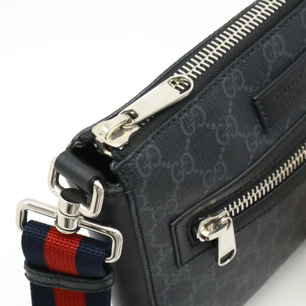GUCCI Authentic Black Leather Shoulder Bag - Picture 8 of 10